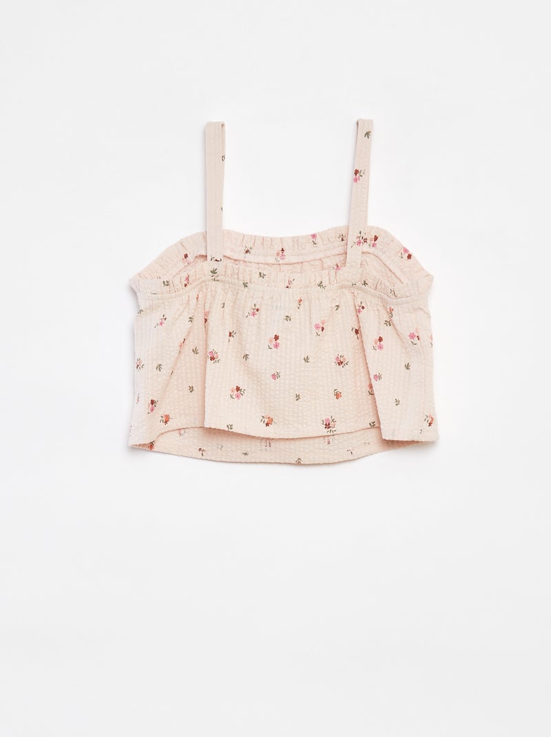 Setje - Korte top + short - 2-delig Wit - Kiabi