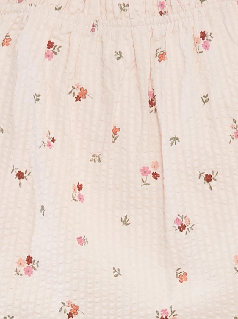 Setje - Korte top + short - 2-delig Wit - Kiabi