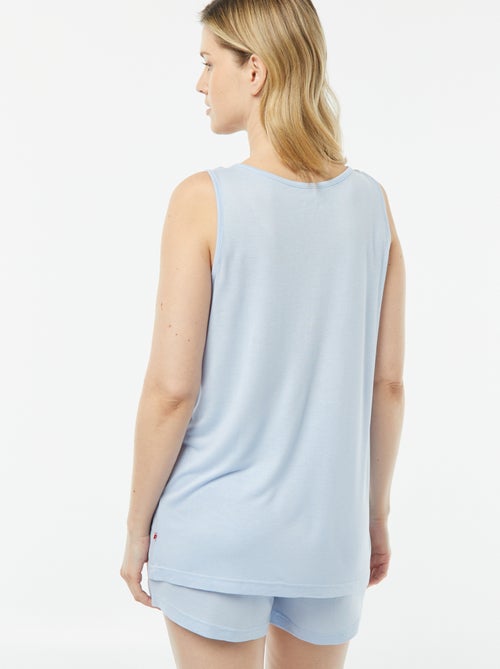 Setje - Mouwloze pyjamatop + short 'Dodo' - Kiabi