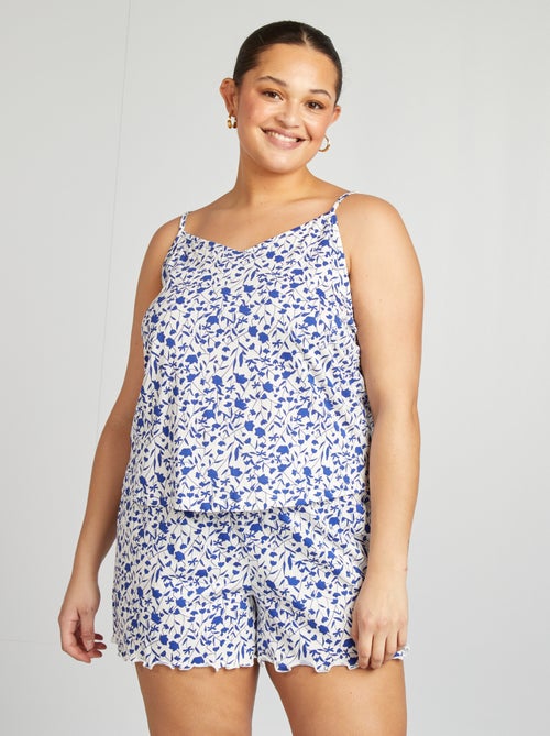 Setje - Mouwloze pyjamatop + short met print - 2-delig - Kiabi