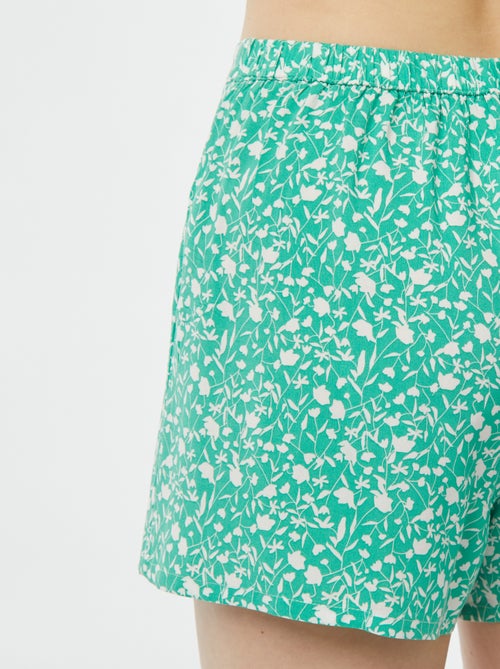 Setje - Mouwloze pyjamatop + short met print - Kiabi