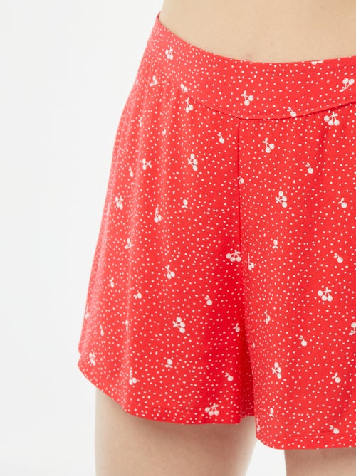Setje - Mouwloze pyjamatop + short met print - Kiabi