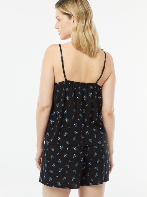 Setje - Mouwloze pyjamatop + short met print - Kiabi