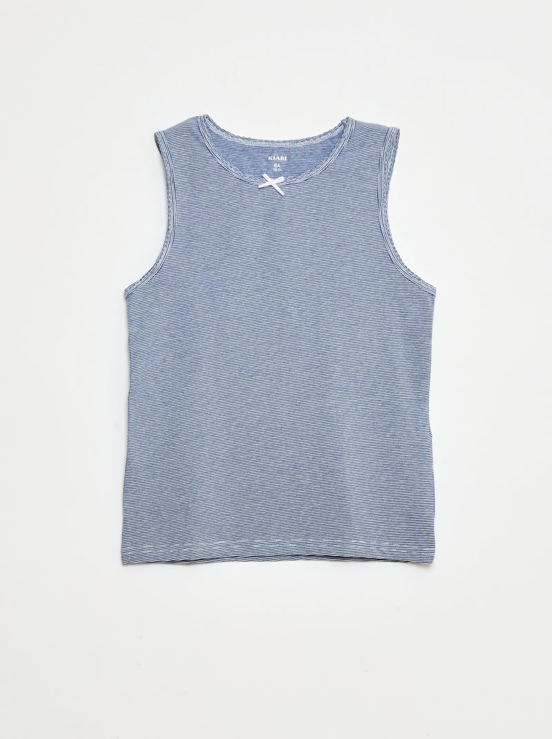 Setje - Mouwloze tops met brede bandjes Blauw - Kiabi