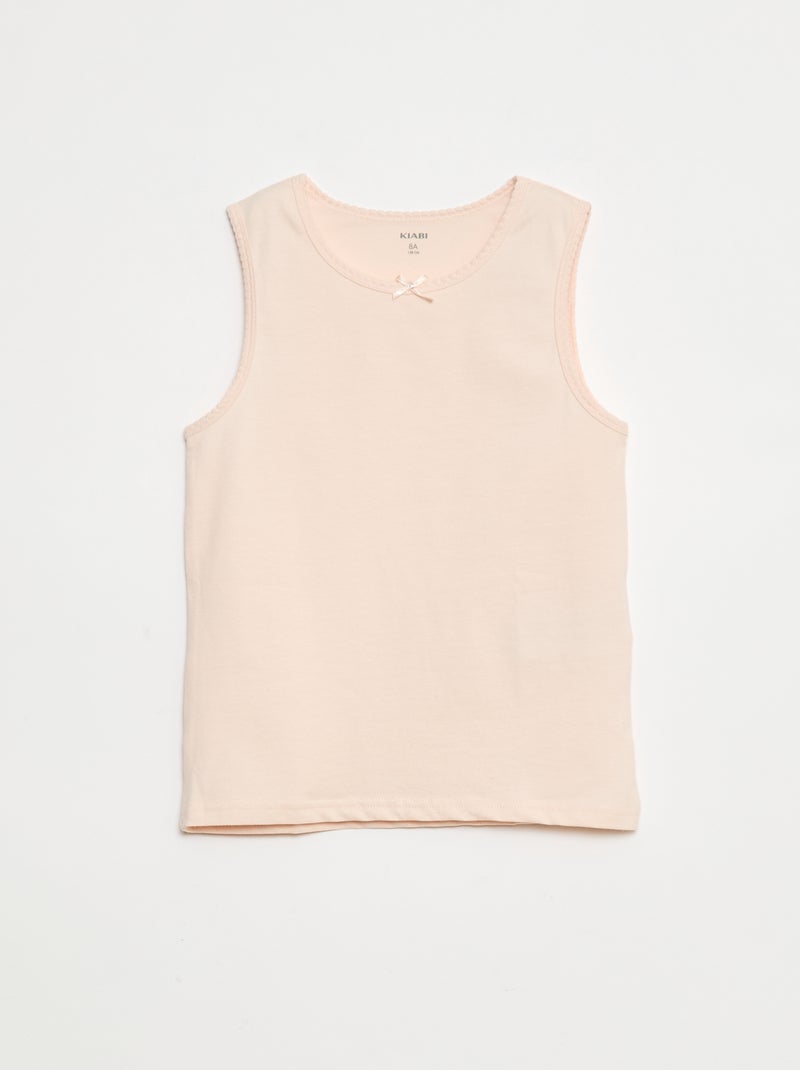 Setje - Mouwloze tops met brede bandjes Blauw - Kiabi