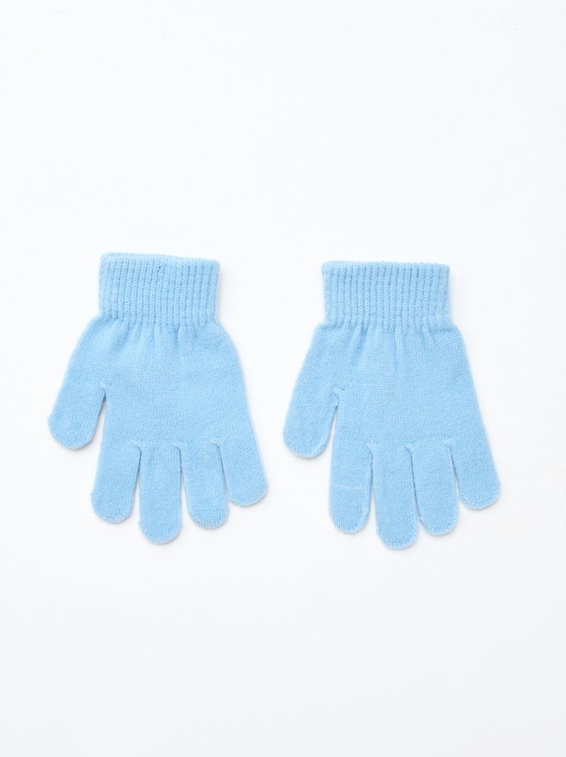 Setje - Muts + colsjaal + handschoenen 'Stitch & Angel' - 3-delig Blauw - Kiabi