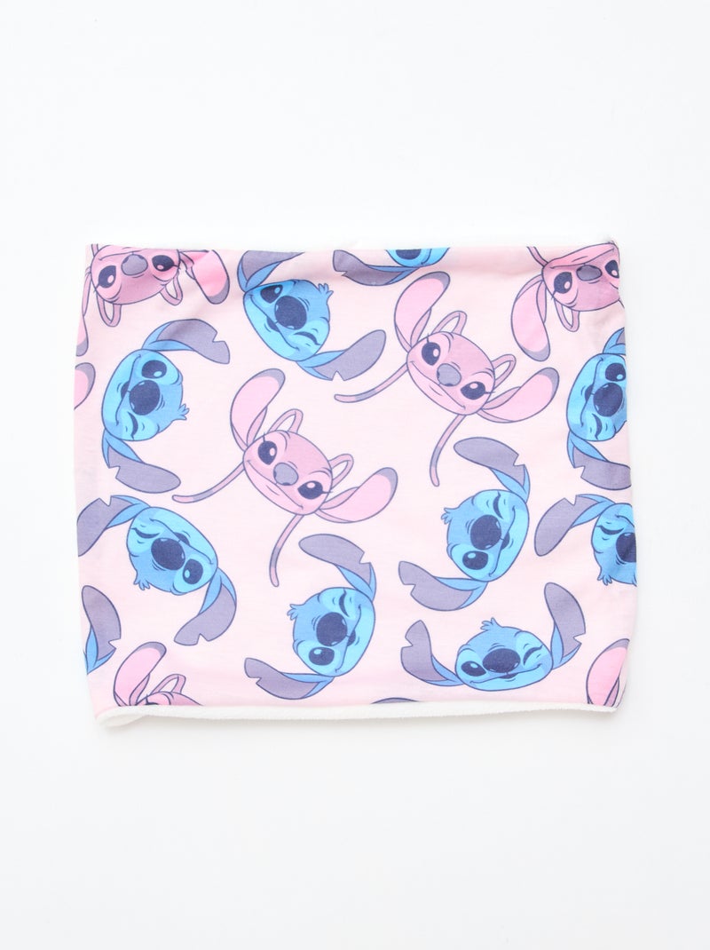 Setje - Muts + colsjaal + handschoenen 'Stitch & Angel' - 3-delig Wit - Kiabi