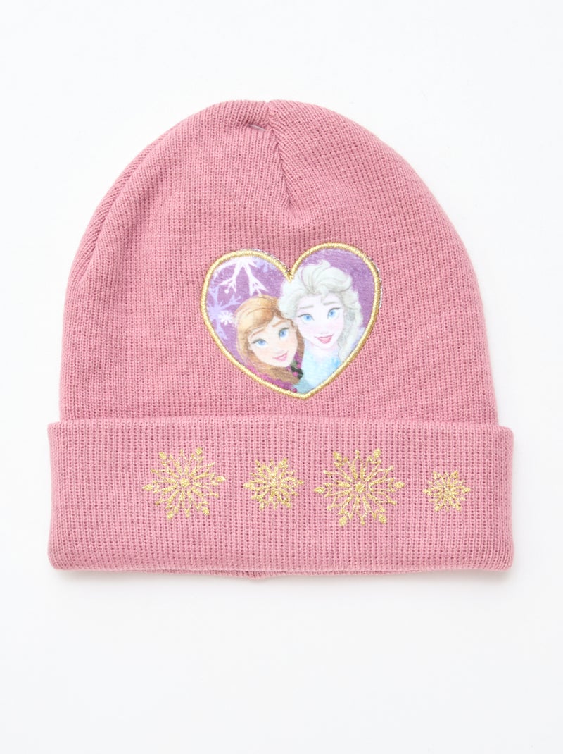 Setje - Muts + handschoenen 'Frozen' - 2-delig Rose - Kiabi