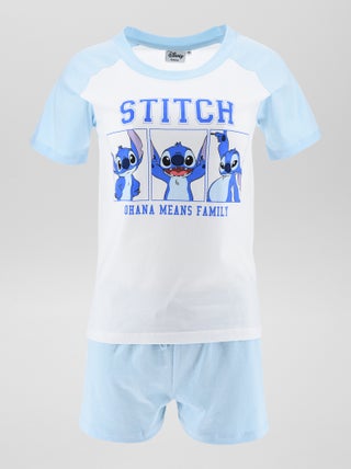 Setje - Pyjamashirt + -short 'Stitch' - 2-delig