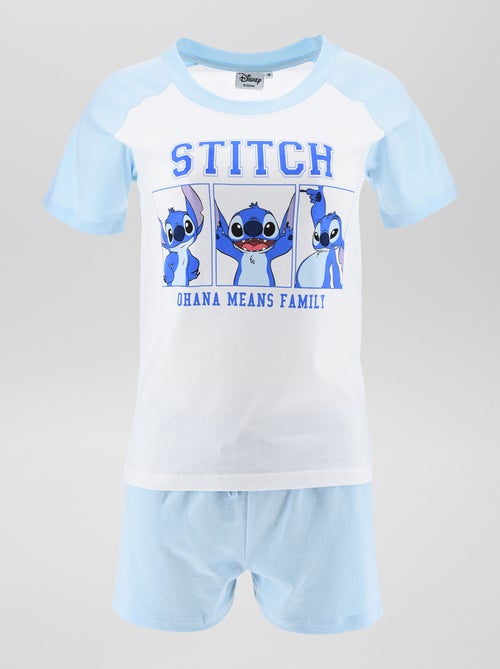 Setje - Pyjamashirt + -short 'Stitch' - 2-delig - Kiabi