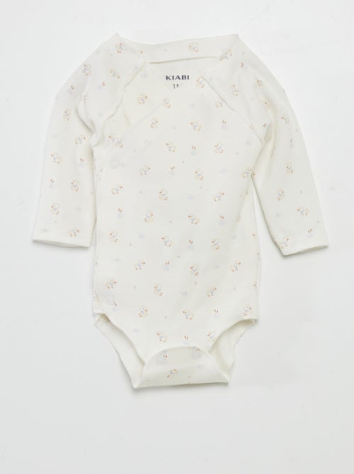 Setje - rompertje + broekje met voetjes + muts - Kiabi