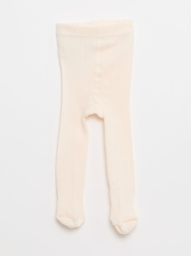 Setje - Short met bretels + T-shirt + kousenbroek - 3-delig Biege - Kiabi