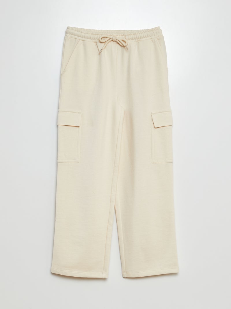 Setje - Sweater + effen joggingbroek - 2-delig WIT - Kiabi