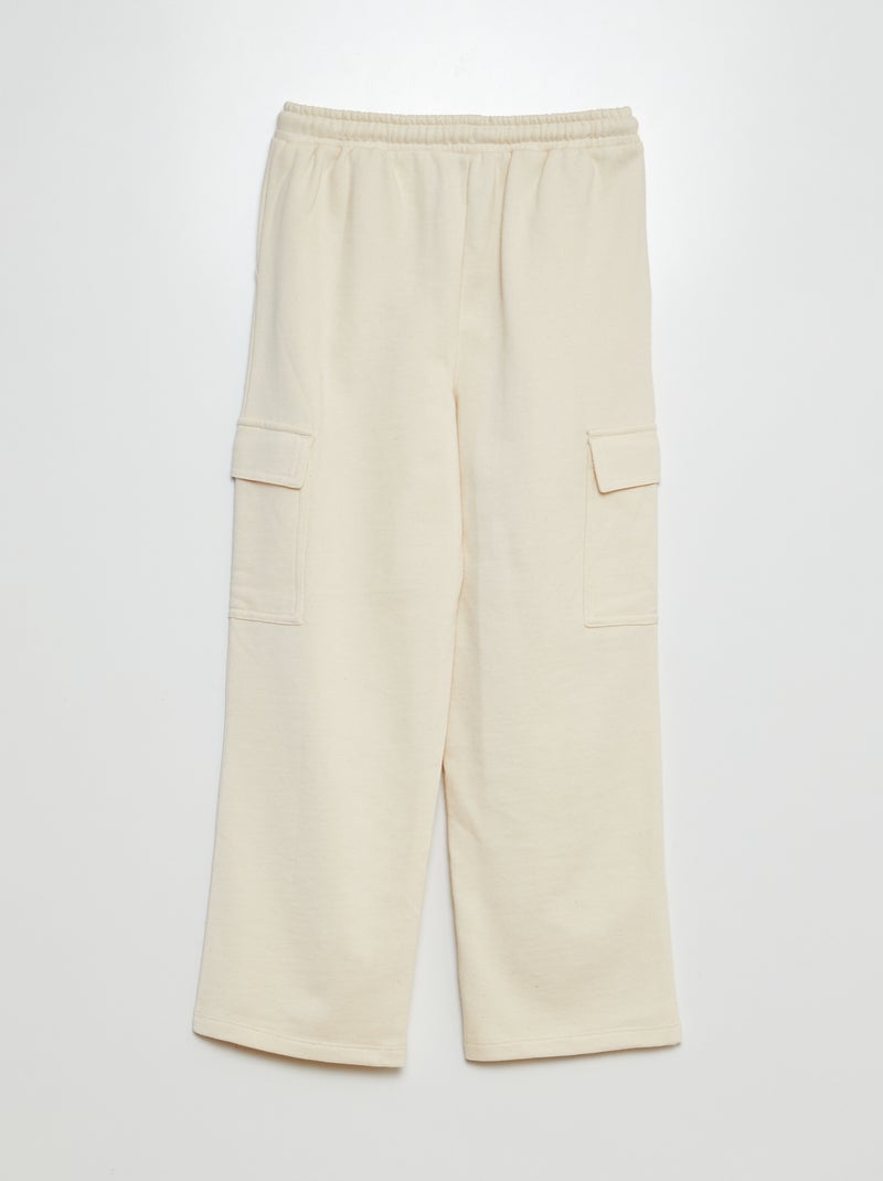 Setje - Sweater + effen joggingbroek - 2-delig WIT - Kiabi