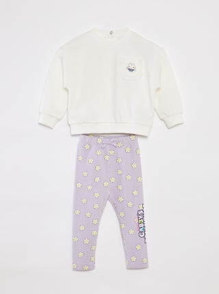 Setje - Sweater + legging 'Gabby's poppenhuis' - 2-delig