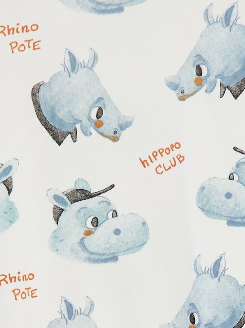 Setje - Sweater van french terry + short - 2-delig - Kiabi