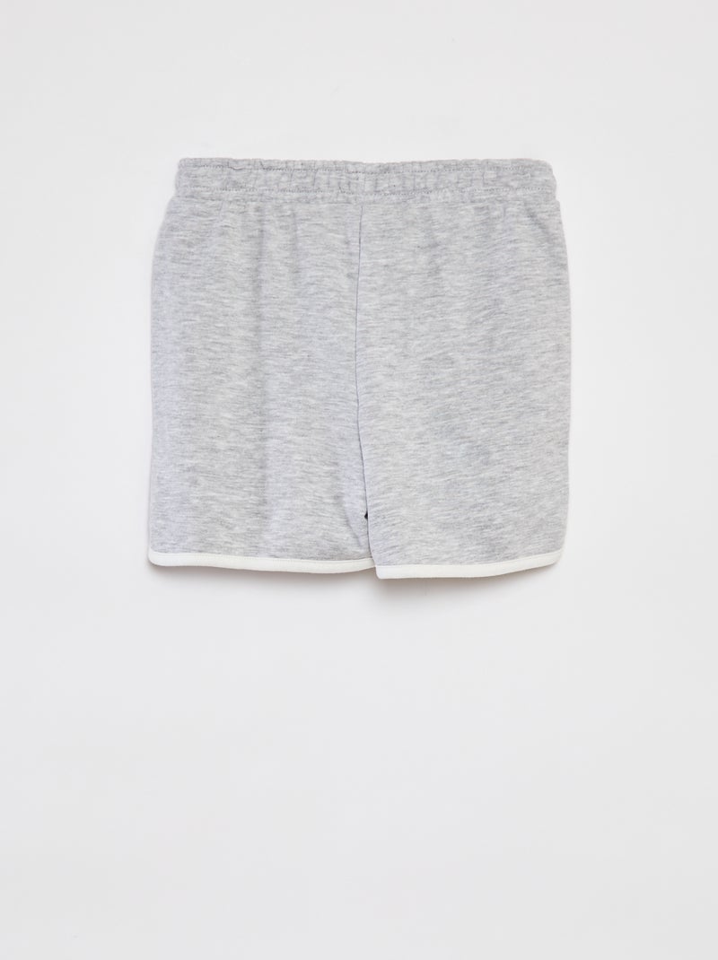 Setje - Sweater van french terry + short - 2-delig BIEGE - Kiabi