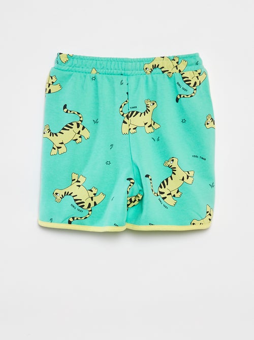 Setje - Sweater van french terry + short - 2-delig - Kiabi