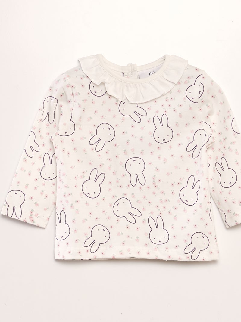 Setje - T-shirt + jurk van velours 'Nijntje' ROSE - Kiabi