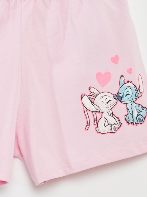 Setje - T-shirt + short - 'Stitch' - 2-delig - Kiabi