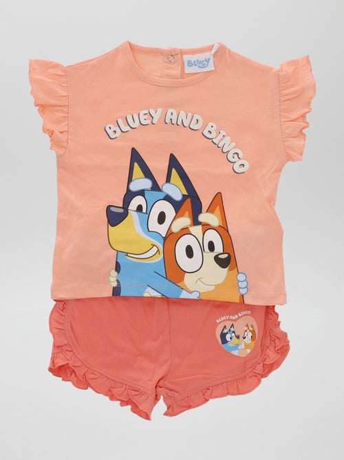 Setje - T-shirt + short 'Bluey' - 2-delig - Kiabi