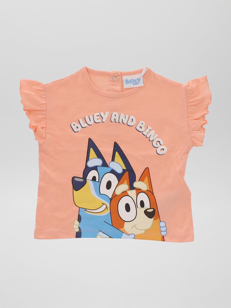 Setje - T-shirt + short 'Bluey' - 2-delig ORANJE - Kiabi