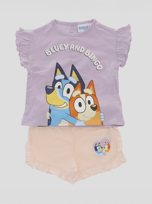 Setje - T-shirt + short 'Bluey' - 2-delig - Kiabi