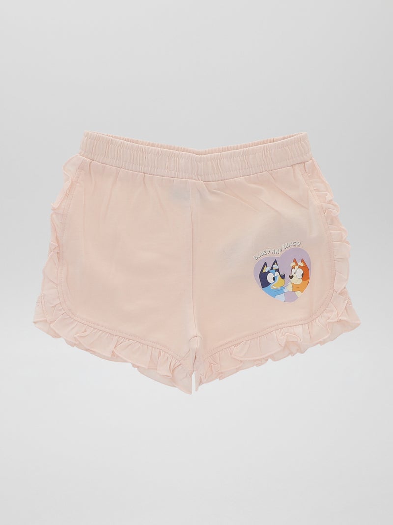 Setje - T-shirt + short 'Bluey' - 2-delig PAARS - Kiabi