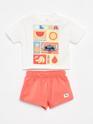 Setje - T-shirt + short 'Disney' - 2-delig