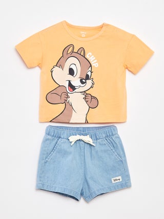 Setje - T-shirt + short 'Knabbel en Babbel'