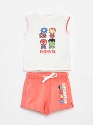 Setje - T-shirt + short 'Marvel'
