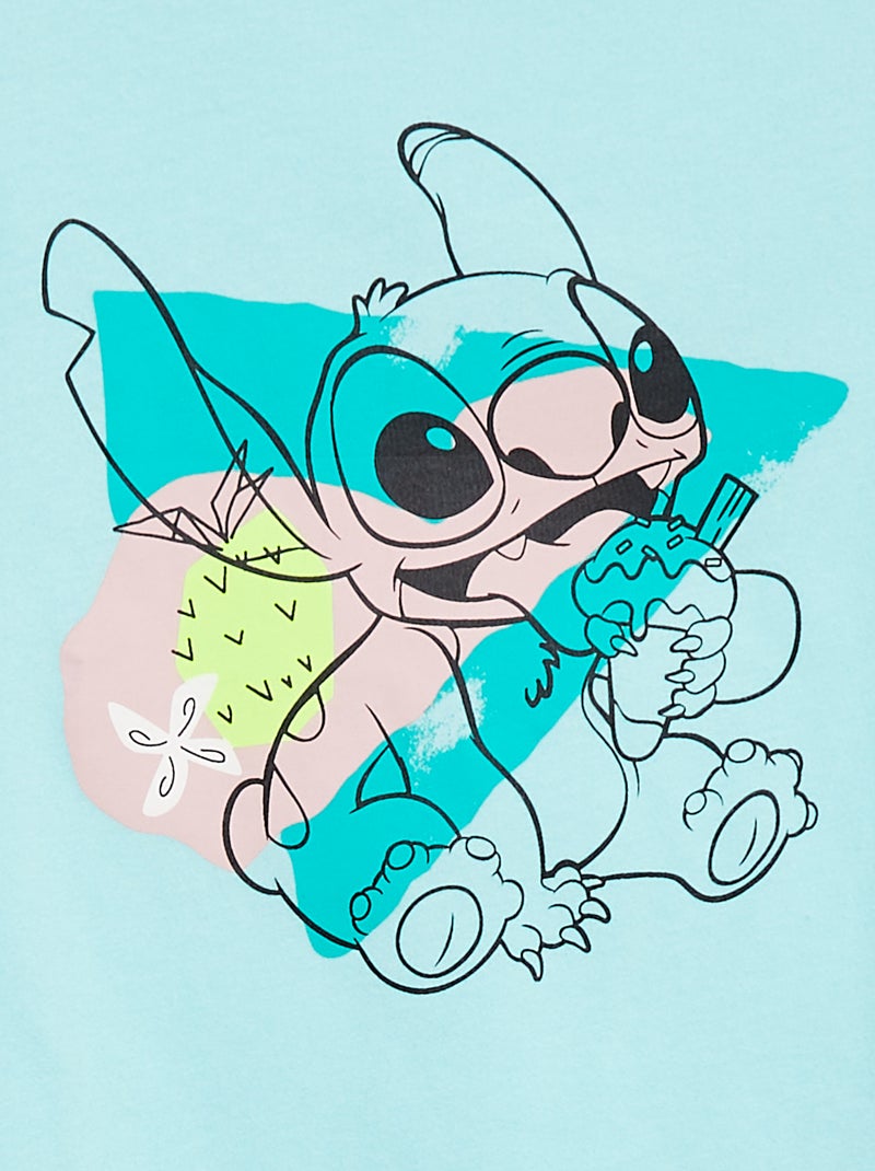 Setje - T-shirt + short 'Stitch' 'Disney' BLAUW - Kiabi