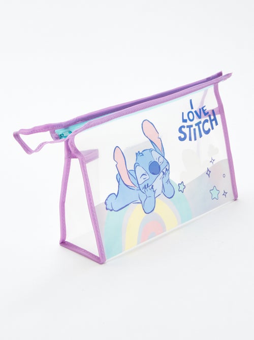 Setje - Toilettasje + haarborstel + handdoek 'Stitch' 'Disney' - 3-delig - Kiabi