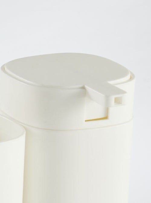 Setje - Zeepdispenser + tandenborstelbekertje - Kiabi