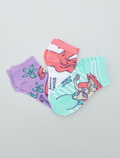 Setje Disney-sokken met Ariel-print - 3 paar - Kiabi