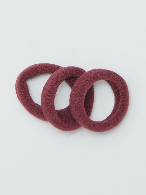 Setje met 10 elastiekjes in schuimstof - Kiabi