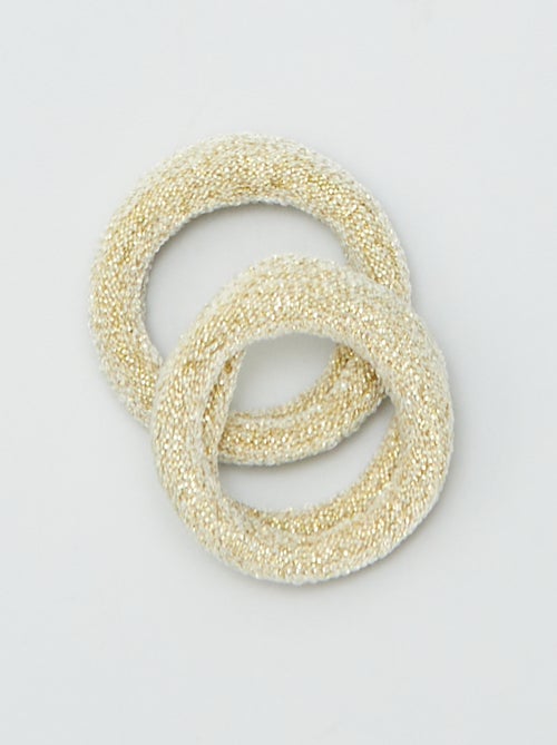 Setje met 10 elastiekjes in schuimstof - Kiabi