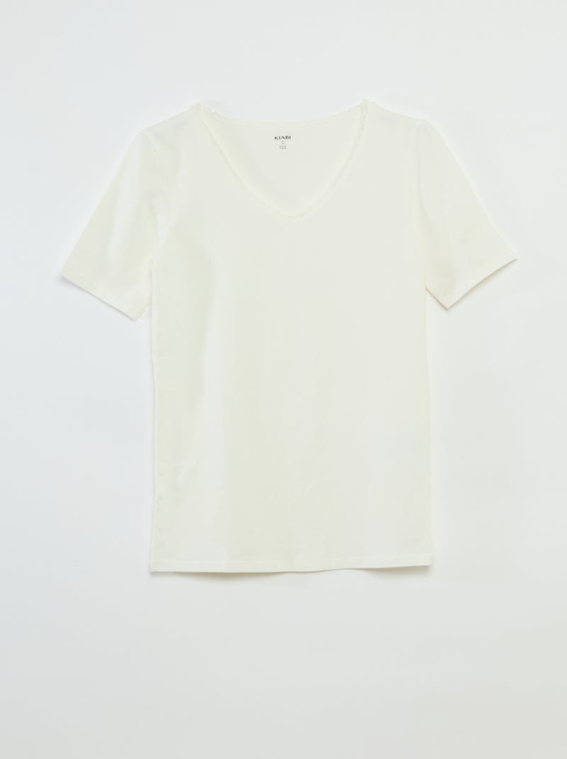 Setje met 2 baselayer-T-shirts BIEGE - Kiabi