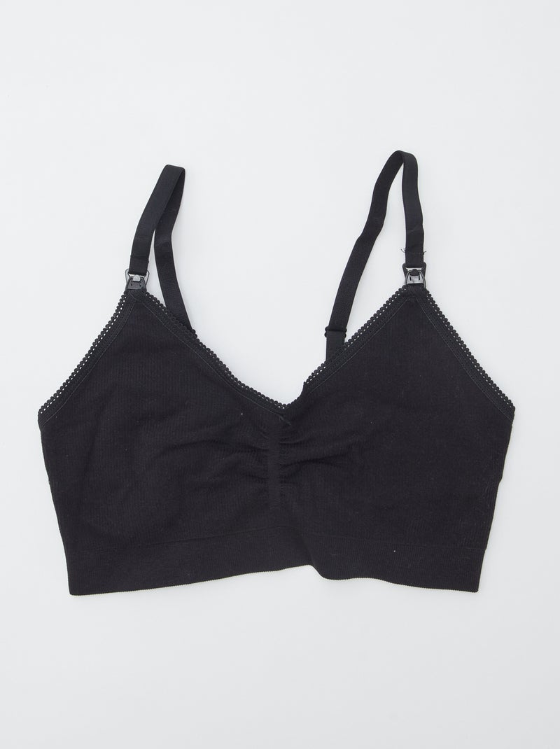 Setje met 2 borstvoedingsbeha's ZWART - Kiabi