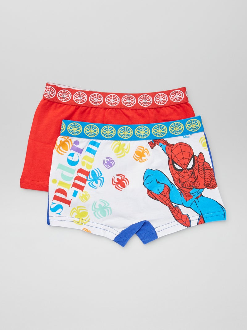 Setje met 2 boxershorts 'Spider-Man' blauw / rood - Kiabi