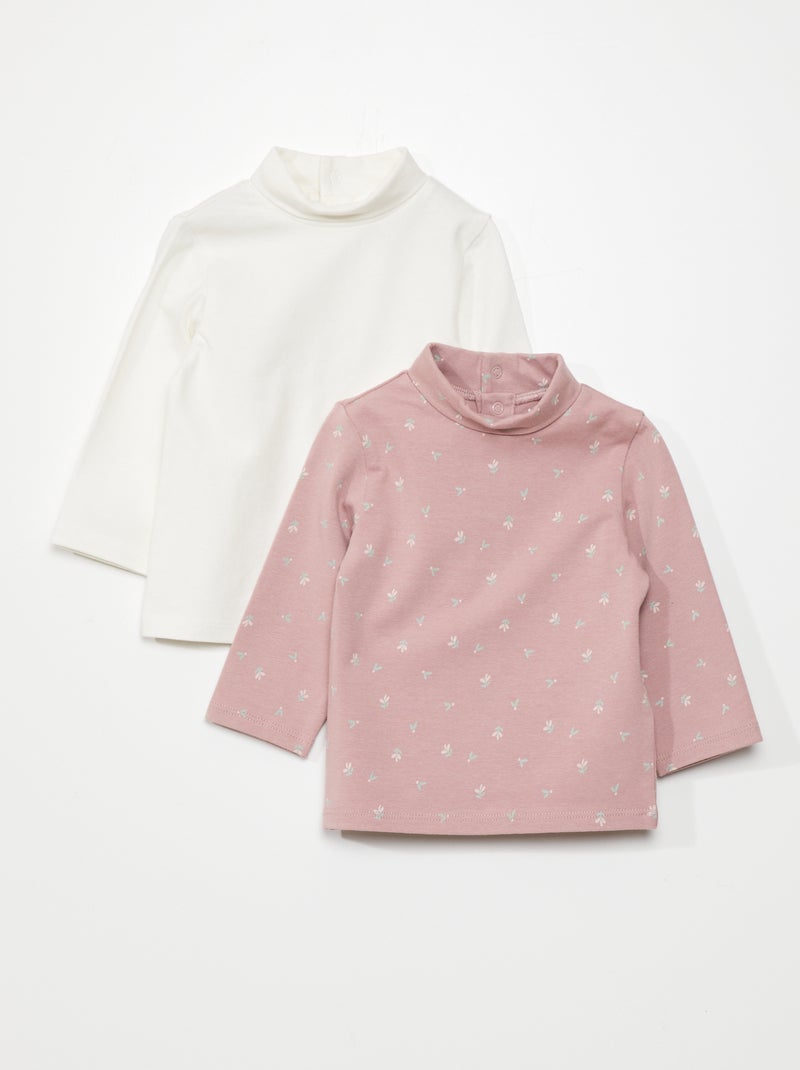 Setje met 2 coltruitjes ROSE - Kiabi