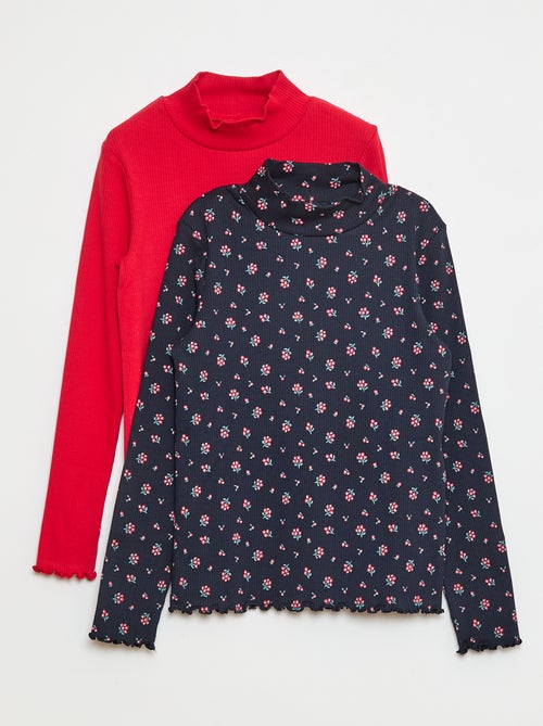 Setje met 2 coltruitjes van ribstof - Kiabi