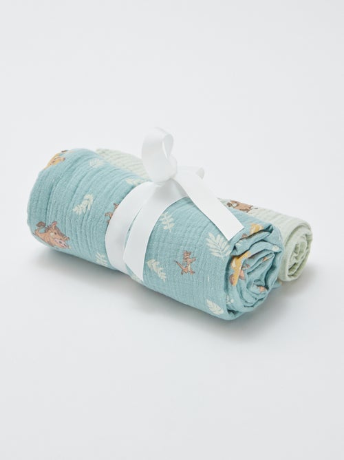 Setje met 2 'Disney'-luierdoeken met 'De Leeuwenkoning'-print - 2-delig - Kiabi