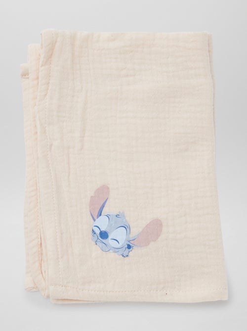 Setje met 2 'Disney'-luierdoeken met 'Stitch'-print - 2-delig - Kiabi