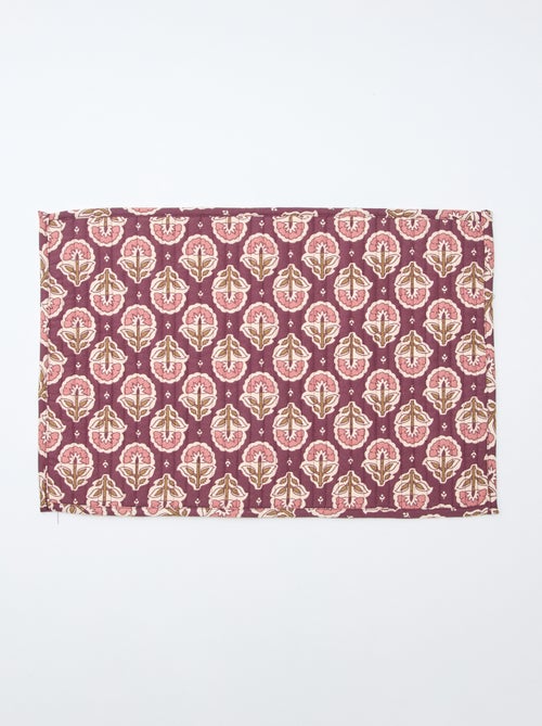 Setje met 2 doorgestikte placemats (30x45 cm) - Kiabi Home - Kiabi