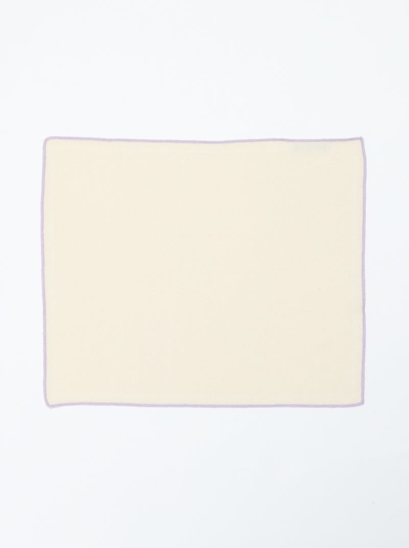 Setje met 2 effen 2-in-1 placemats/servetten (32x40 cm) - Kiabi Home Biege - Kiabi