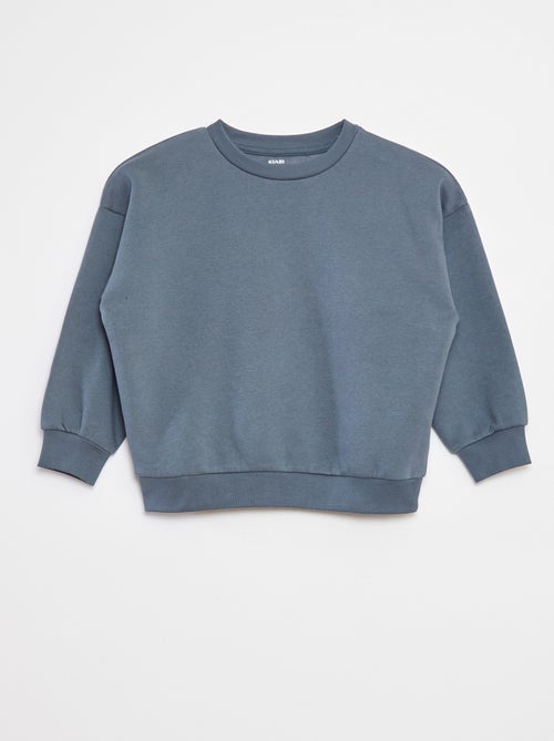 Setje met 2 effen sweaters van joggingstof - Kiabi