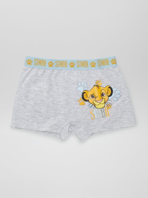 Setje met 2 elastische boxershorts 'Simba' 'Disney' - Kiabi