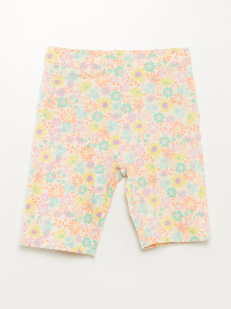 Setje met 2 fietsbroekjes WIT - Kiabi