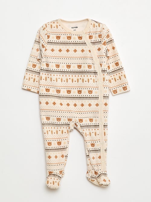 Setje met 2 fluwelen slaappakjes - Kiabi